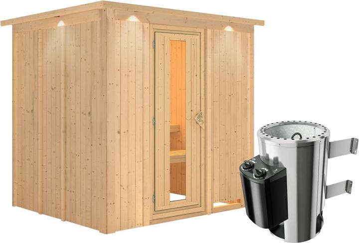 Image du produit Karibu Daria avec couronne de toit (Contrôle interne Plug & Play 3,6 KW)