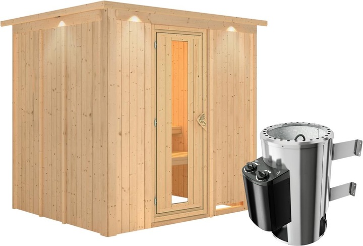 Porte en bois isolée avec vitrage isolant