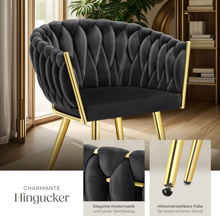 Actual product image tectake Esszimmerstuhl Astano 4er Set