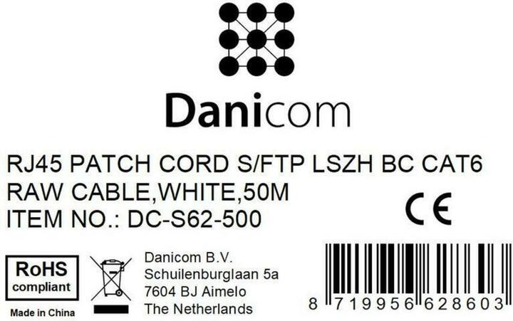 Produktbild Dsit CAT 6 Netzwerkkabel LSOH (S/FTP, CAT6, 50 m)