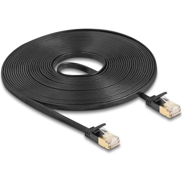 Delock RJ45 Netzwerkkabel Cat.6A Stecker zu Stecker mit robu (U/FTP, CAT7, 7.50 m), Netzwerkkabel