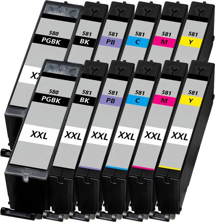 Image du produit Druckfuxx 12x XXL DRUCKER PATRONEN für CANON PIXMA TS6240 TS6241 TS8240 TS8241 TS8242 Set