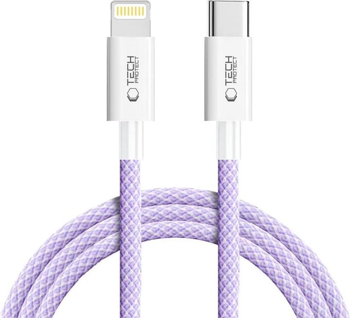 Image du produit Tech-Protect Ultraboost Lite Lightning Cable PD60W/3A 2m - Purple (2 m, 60 W)