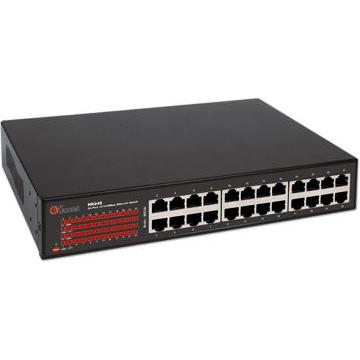 Hamlet 24-Port Netzwerk-Switch automatisches System für 10/100 Mbps Geschwindigkeitserkennung in Metall (24 Ports) (HN24S)