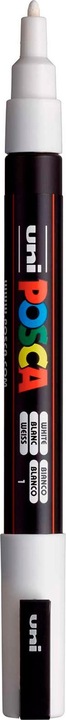 Actual product image Posca Marker PC-3M round tip (White, 1.30 mm, 1 x)