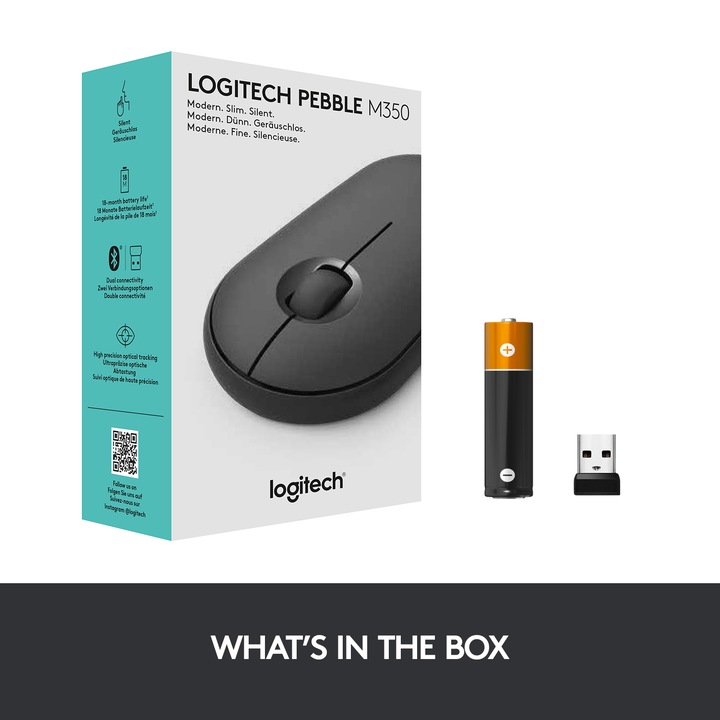 Immagine prodotto Logitech Ciottolo M350 (Senza fili)