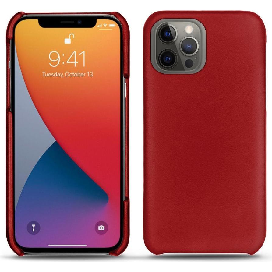 Noreve Lederschutzhülle (Apple iPhone 13 Pro Max), Smartphone Hülle, Rot