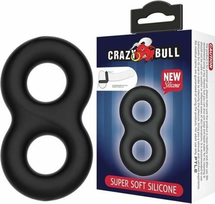 Image du produit Crazy Bull Double Anneau En Silicone Super Doux 2 (1.90 cm)