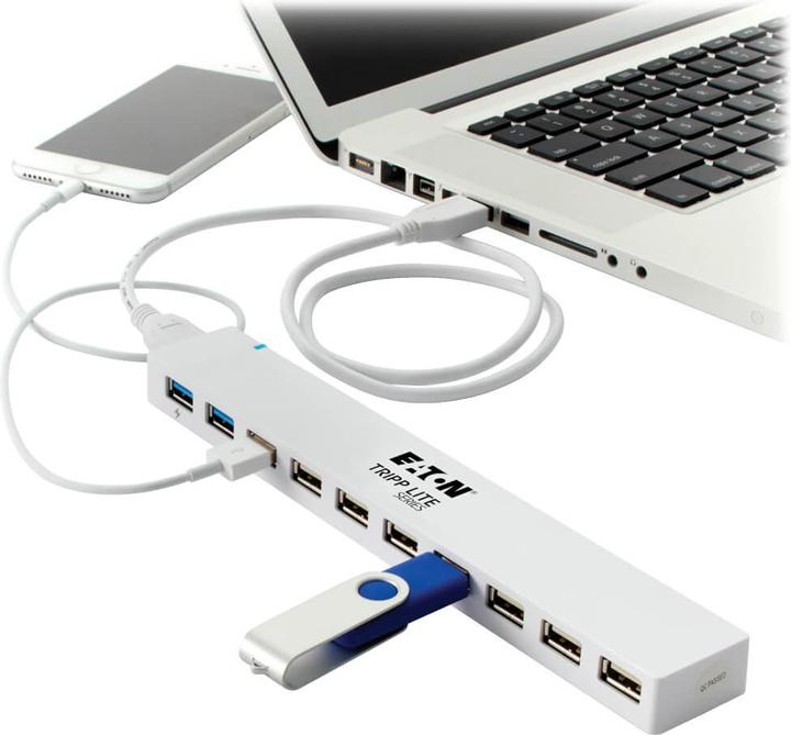 Immagine prodotto Eaton Hub Combo USB 3.0/USB 2.0 a 10 porte Ricarica USB 2 porte USB 3.0 e 8 porte USB 2.0 (USB-C, 10 porte)