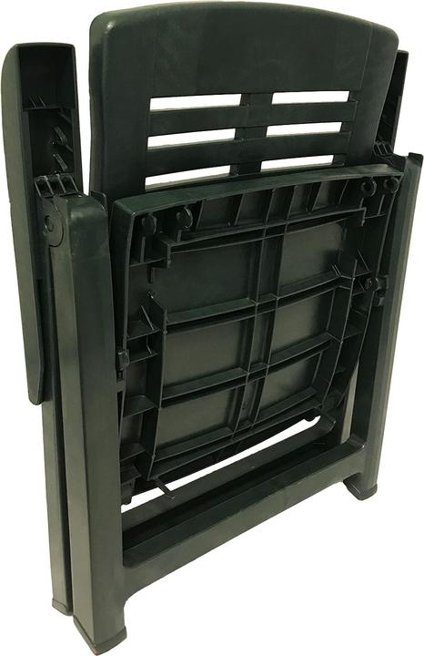 Actual product image Mojawo 4 folding chairs plastic green 5-positions