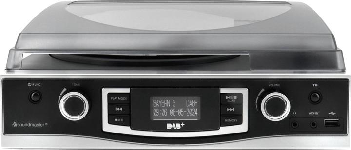 Productafbeelding Soundmaster Platenspeler PL590SW Zwart (Volautomatisch)