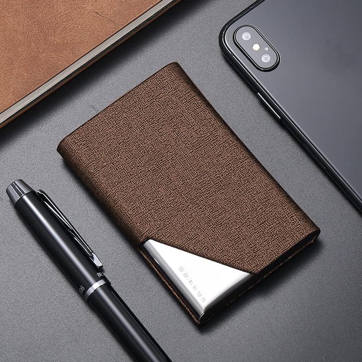 Produktbild Only-Bags.Store Visitenkartenetui, luxuriöses PU-Leder Premium-Visitenkartenetui, mit Magnetverschluss, zur