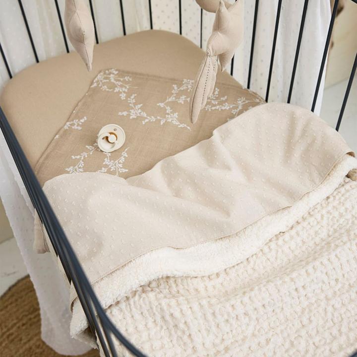 Actual product image Meyco Waffle teddy baby blanket