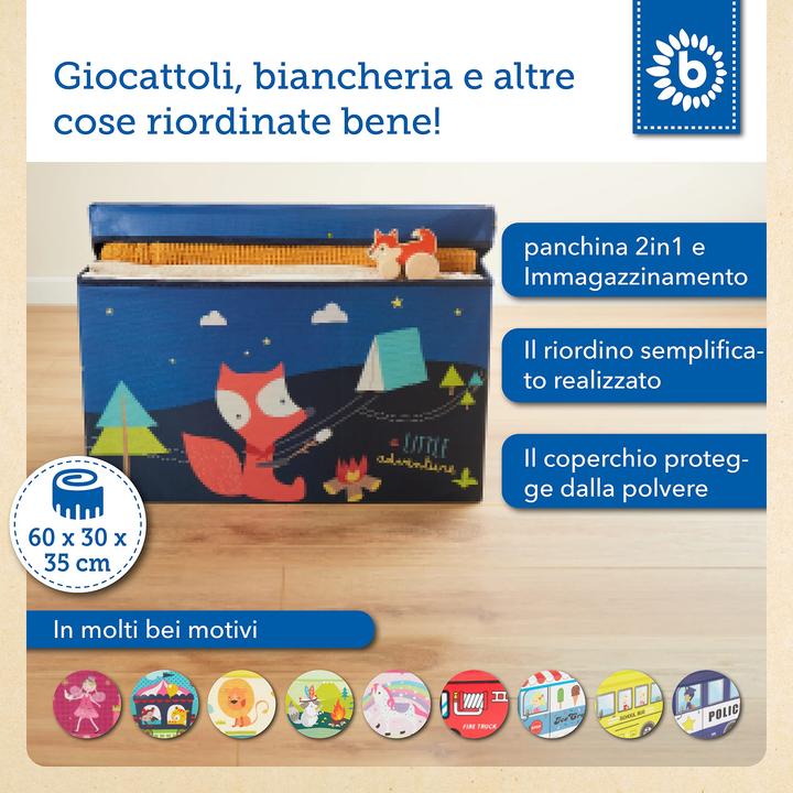 Image du produit Bieco 2in1 Aufbewahrungsbox und Bank Scout Camp