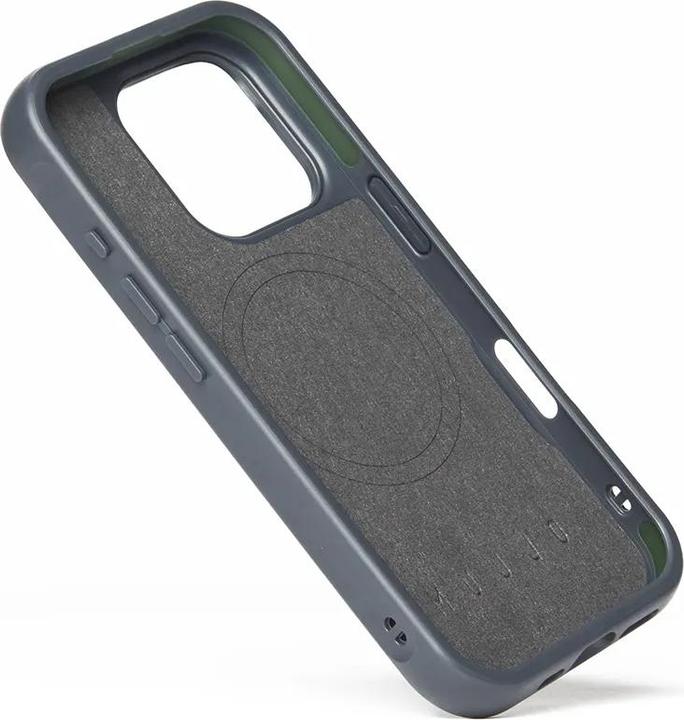 Productafbeelding Mujjo Leather Shield Case iPhone 16 Pro blauw (MUJJO-CL-053-SB) (Apple iPhone 16 Pro)