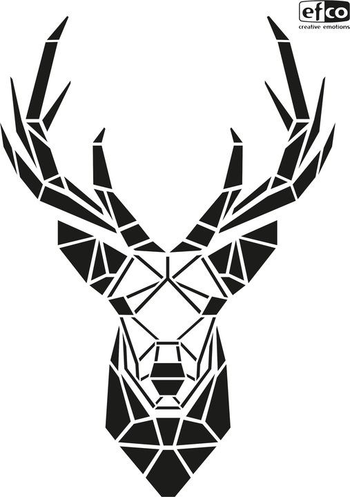 Actual product image Efco Stag head trophy" stencil, DIN A4, 1 motif