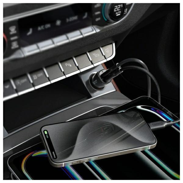 Actual product image Spigen ArcStation Essential EV502 50W Car Charger - Black