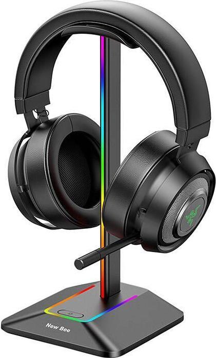Produktbild NewBee Headphone holder with USB New Bee NB-Z8 RGB