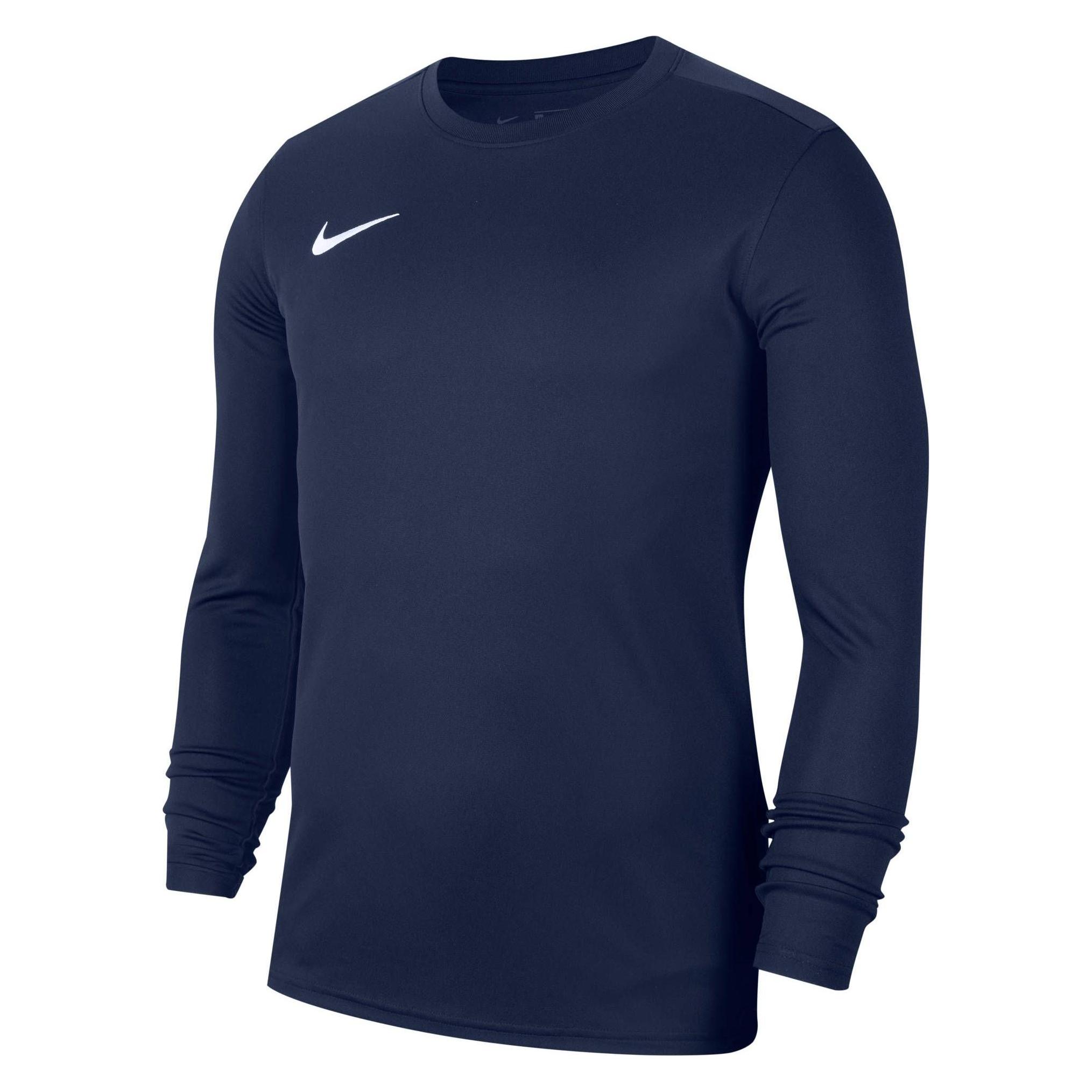 Nike, Unisex, Sportshirt, Park Vii Trikot Langarm Kids (128), Blau, 128