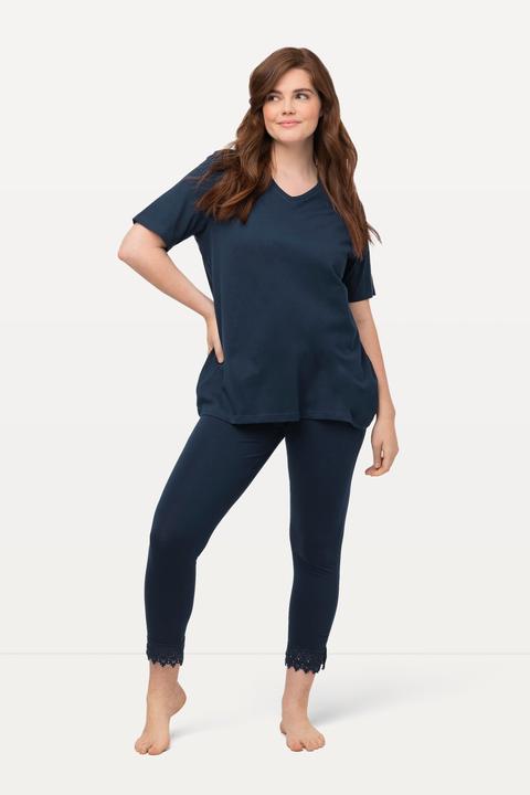 Produktbild Ulla Popken 7/8-Leggings, Saumspitze (50, 52)