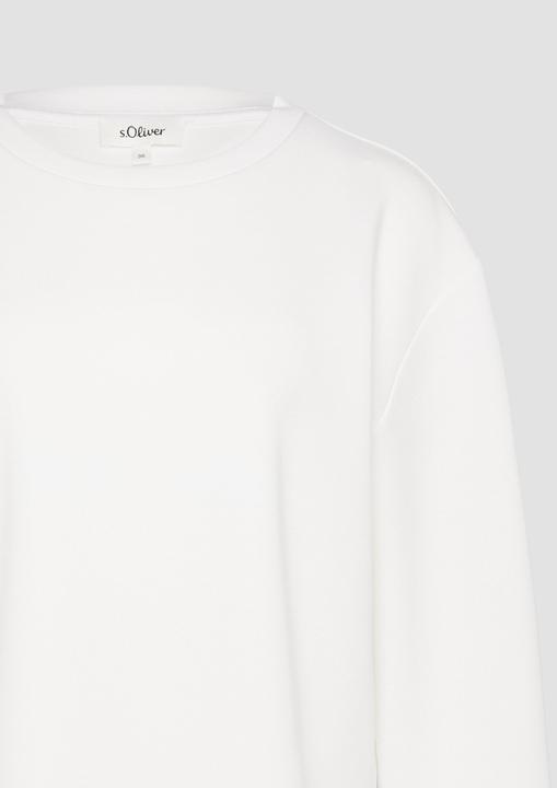 Produktbild S.Oliver Sweatshirt Scuba-Sweatshirt aus Modalmix mit Faltendetail (46)