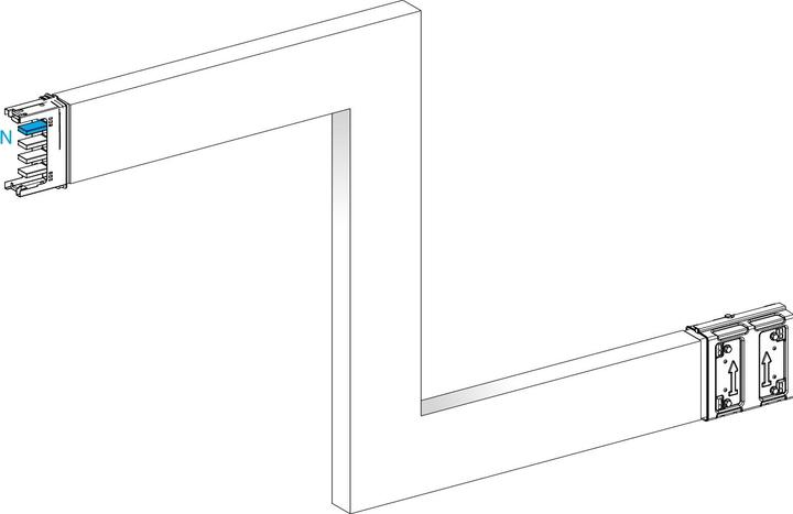 Actual product image Schneider Electric SE KSA250DZE43A KSA Z-element upwards-downwards (Terminal strips)