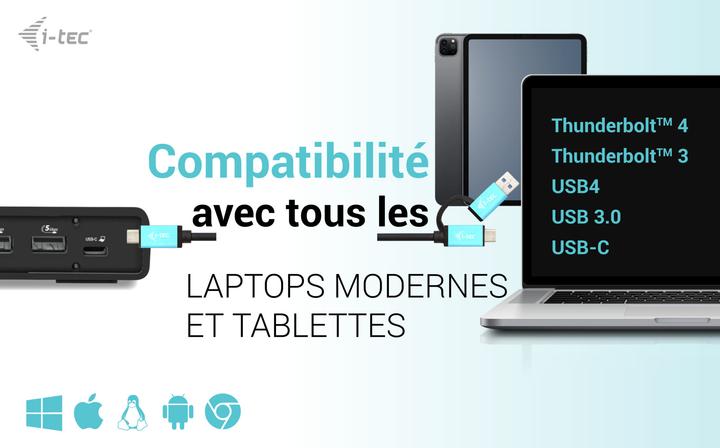 Produktbild i-tec Cadua4kdockpdl2 (USB-C, 12 Ports)