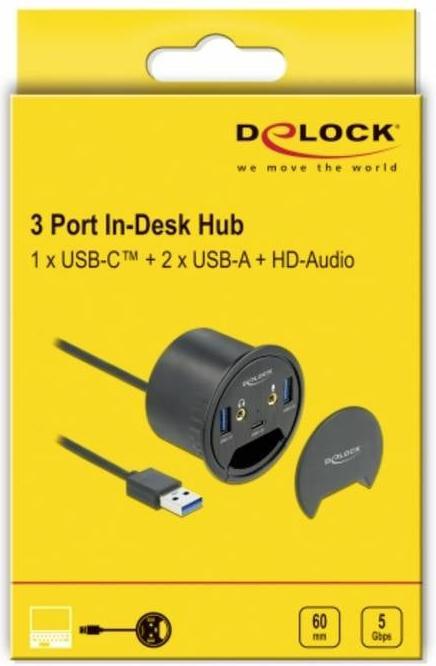Produktbild Delock Tisch-Hub (USB-A, 3 Ports)