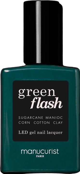 Manucurist Smalto Green Flash alla liquirizia (Nero, Vernice UV gel)