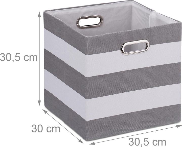 Immagine prodotto Relaxdays 2x scatola portaoggetti (30,5 x 30 x 30,5 cm, 26.50 l)