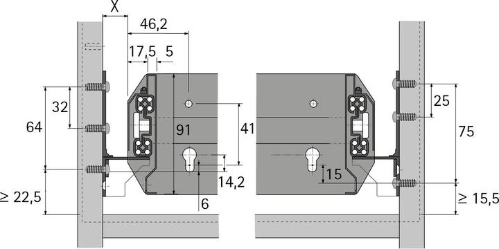 Immagine prodotto Hettich Quadro Duplex 60