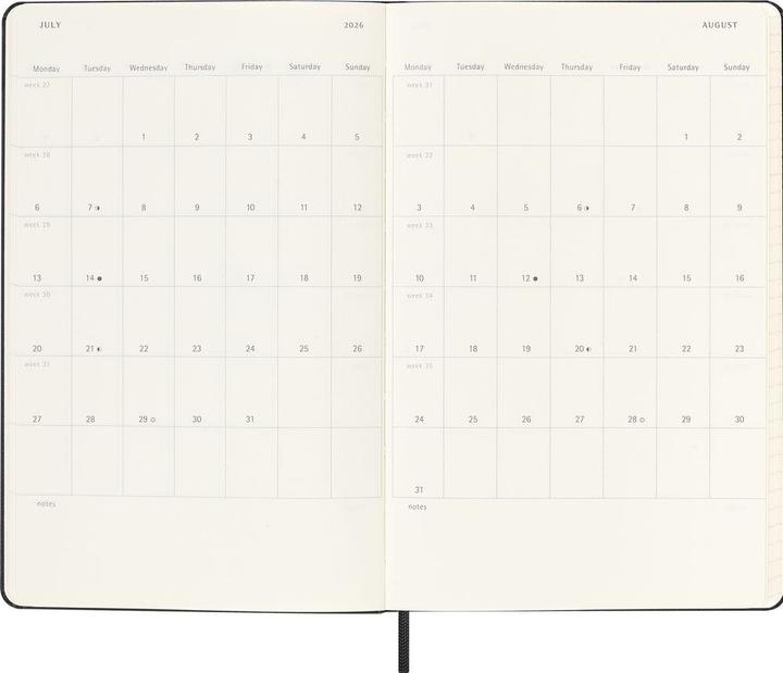 Image du produit Moleskine Agenda des élèves (13 x 21 cm, 1 semaine / 2 pages)