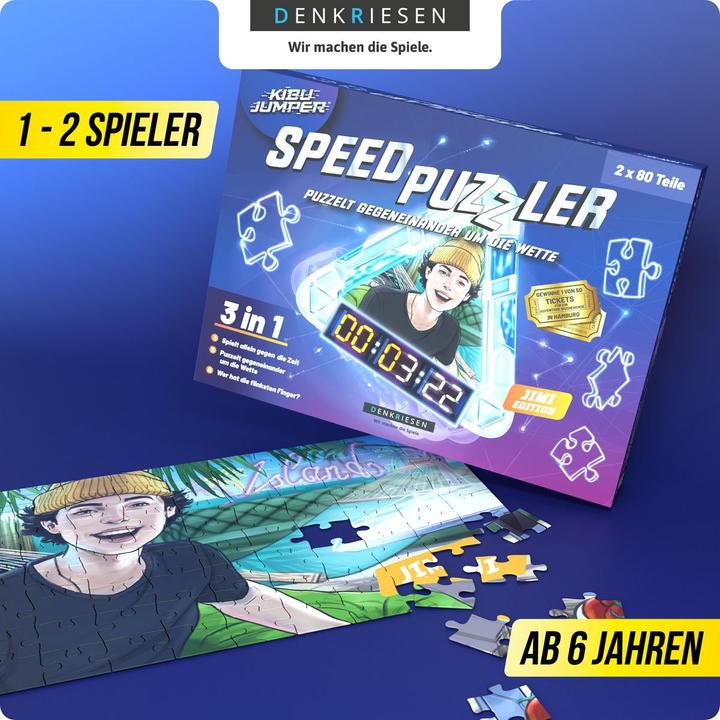 Actual product image Denkriesen - KIBU JUMPER® - Speed Puzzler - Jimi Edition (80 pieces)