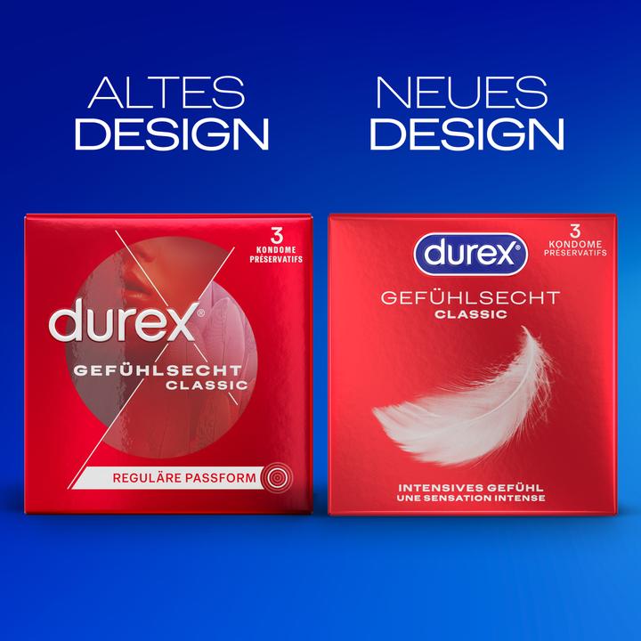 Produktbild Durex Gefühlsecht Classic (3 Stk.)