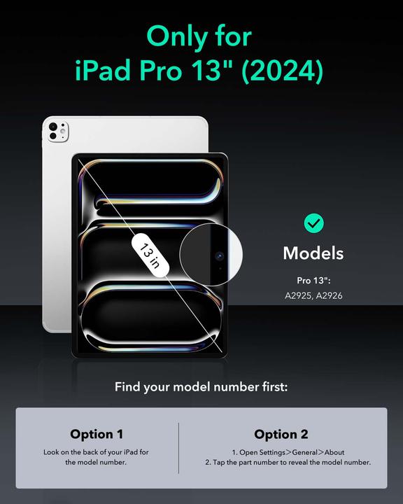 Produktbild ESR - Shift Magnetic - iPad Pro 13 (2024) - Purple (Apple iPad Pro 13 2024, Apple iPad Pro 13 2025)