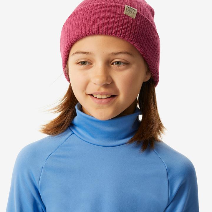 Actual product image Wedze Ski underwear functional shirt children high collar - BL 500 blue (116)