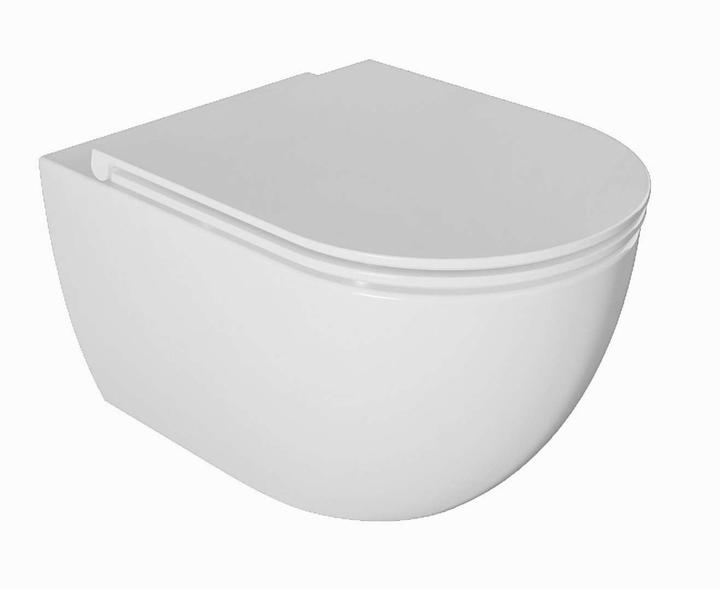 Kielle oudee - hangend toilet met toiletbril softclose, rimless, wit