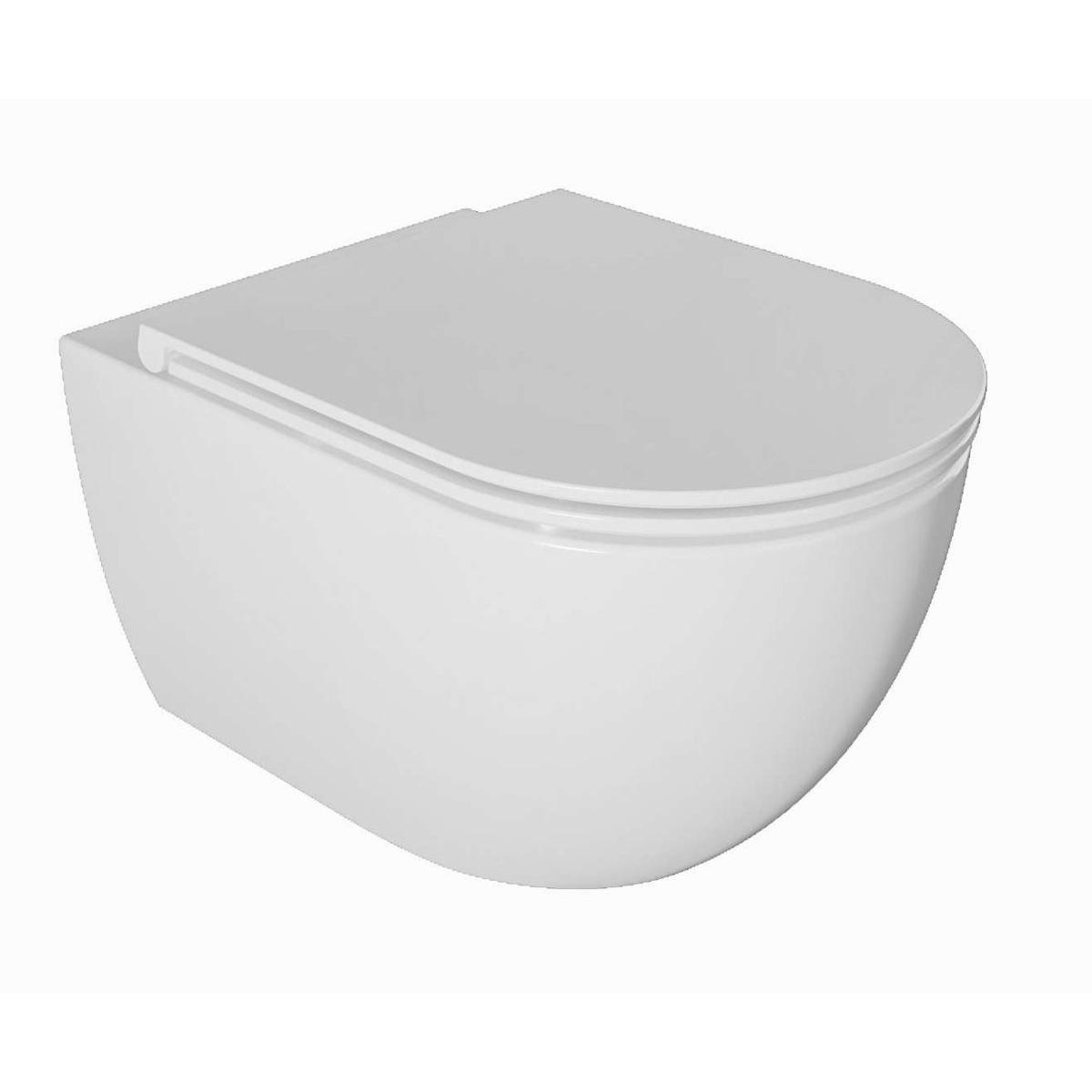 Kielle, Toilette, oudee - hangend toilet met toiletbril softclose, rimless, wit