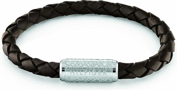 Produktbild Tommy Hilfiger Explore the Braid Armband (19 cm, Edelstahl, Leder)
