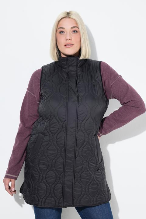 Actual product image Ulla Popken HYPRAR Ogee Quilted Vest (58)