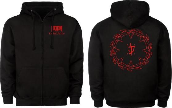 Immagine prodotto Dpi Merchandising DOOM: The Dark Ages Zipper Hoodie ""Shield"" Black (XXL)