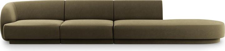 Micadoni Canapé droit bouclé, "Miley", 4 Places, 323x90x70Fabriqué en Europe (2 places, 3 places, 4 places)