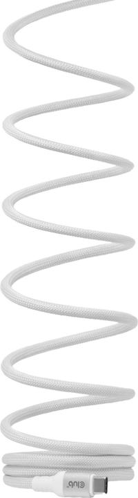 Actual product image Club 3D Club3D Lifestyle USB-C Magnetisches Kabel 240W 2m weiss St/St (2 m, USB 2.0, 240 W)