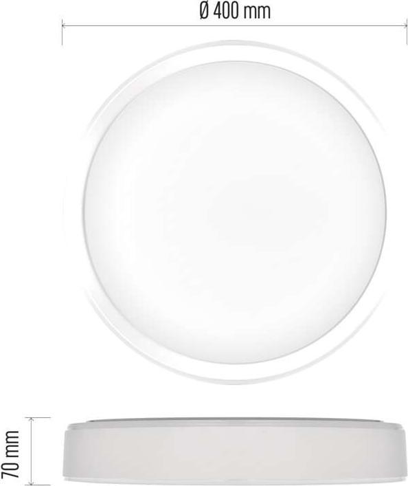 Immagine prodotto Emos Plafoniera LED, rotonda, 30W, dimmerabile, bianco caldo/neutro/freddo (1800 lm)