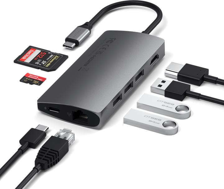Produktbild Satechi ST-TCMA2M (USB-C, 8 Ports)