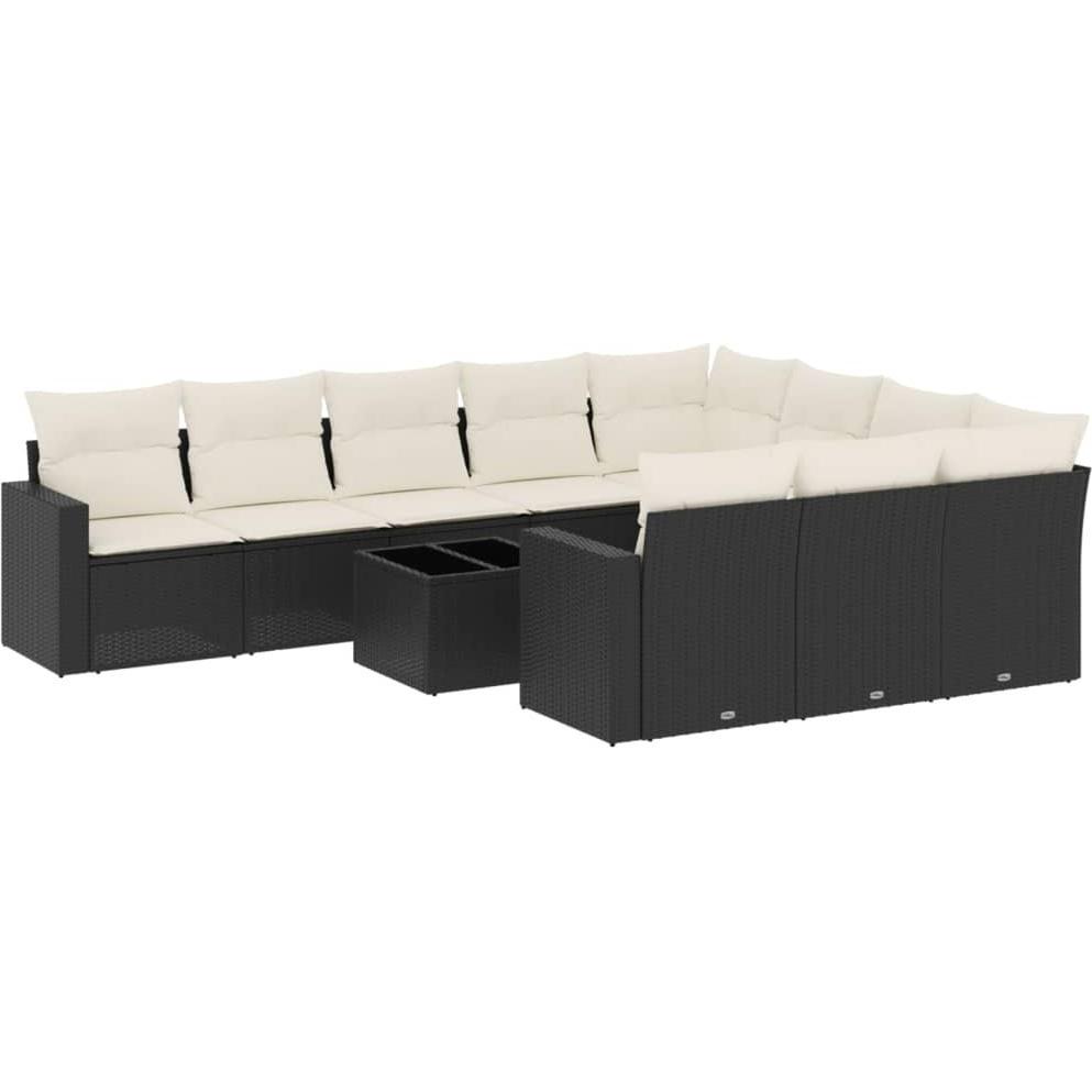 VidaXL, Gartenlounge, 10-tlg. Garten-Lounge-Set mit Kissen