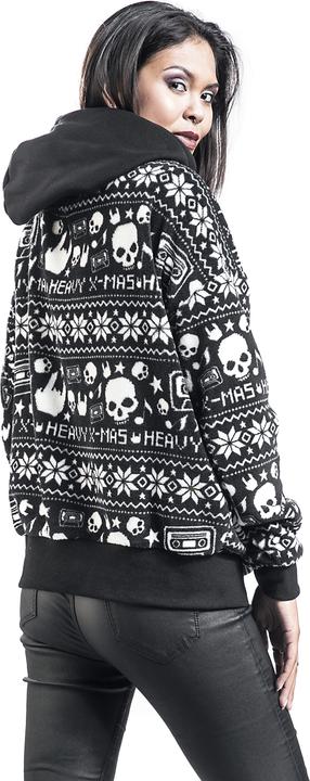 Produktbild Urban Classics Schwarzer Kapuzenpullover im Norweger-Look (S)