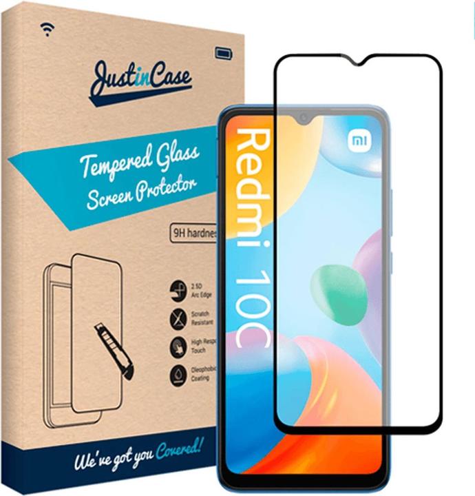 Produktbild Just in Case GehÃ¤rtetes Glas Edge to Edge Screenprotector Xiaomi Redmi 10c (1 Stück, Xiaomi Redmi 10C)