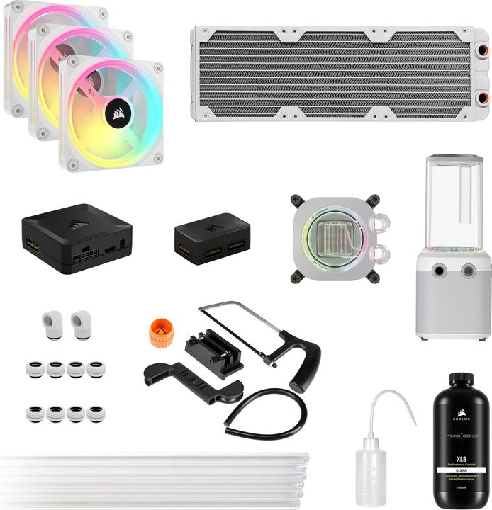 Produktbild Corsair Hydro X iCUE XH405i RGB Kit white