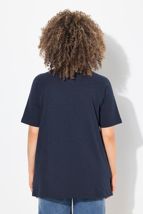 Produktbild Ulla Popken T-Shirt, Flockdruck, V-Ausschnitt, Raglan-Halbarm (46, 48)